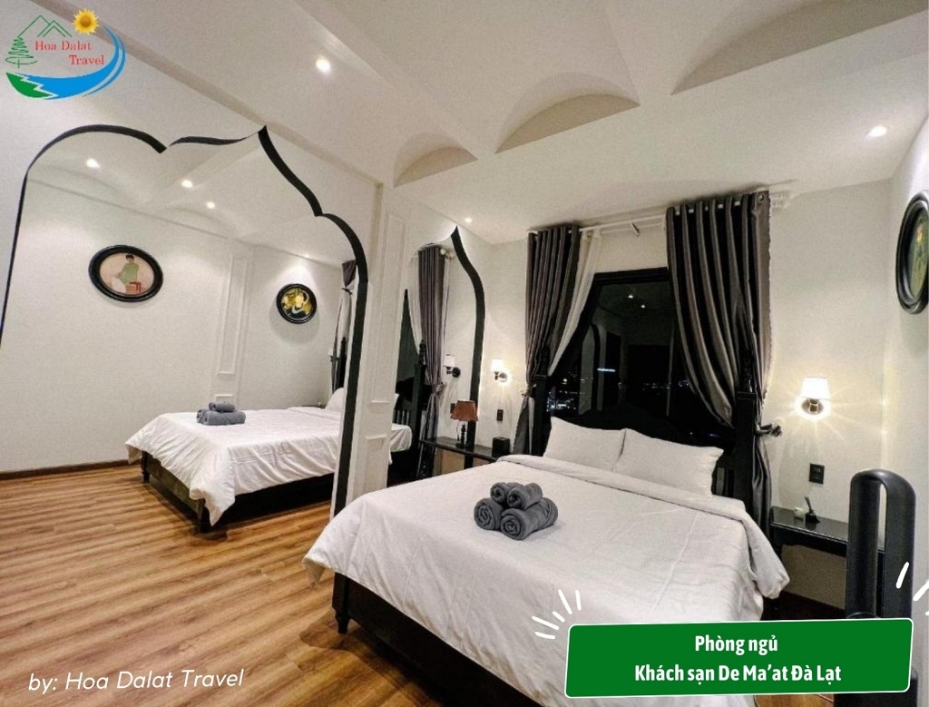 Phòng nghỉ khách sạn De Ma’at sang trọng, phù hợp với nhu cầu và ngân sách 