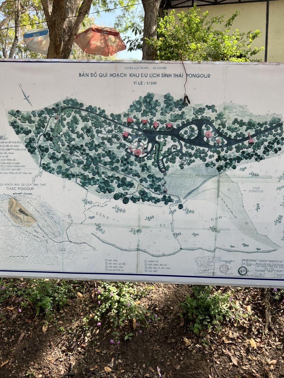 Bản đồ quy hoạch thác Pongour