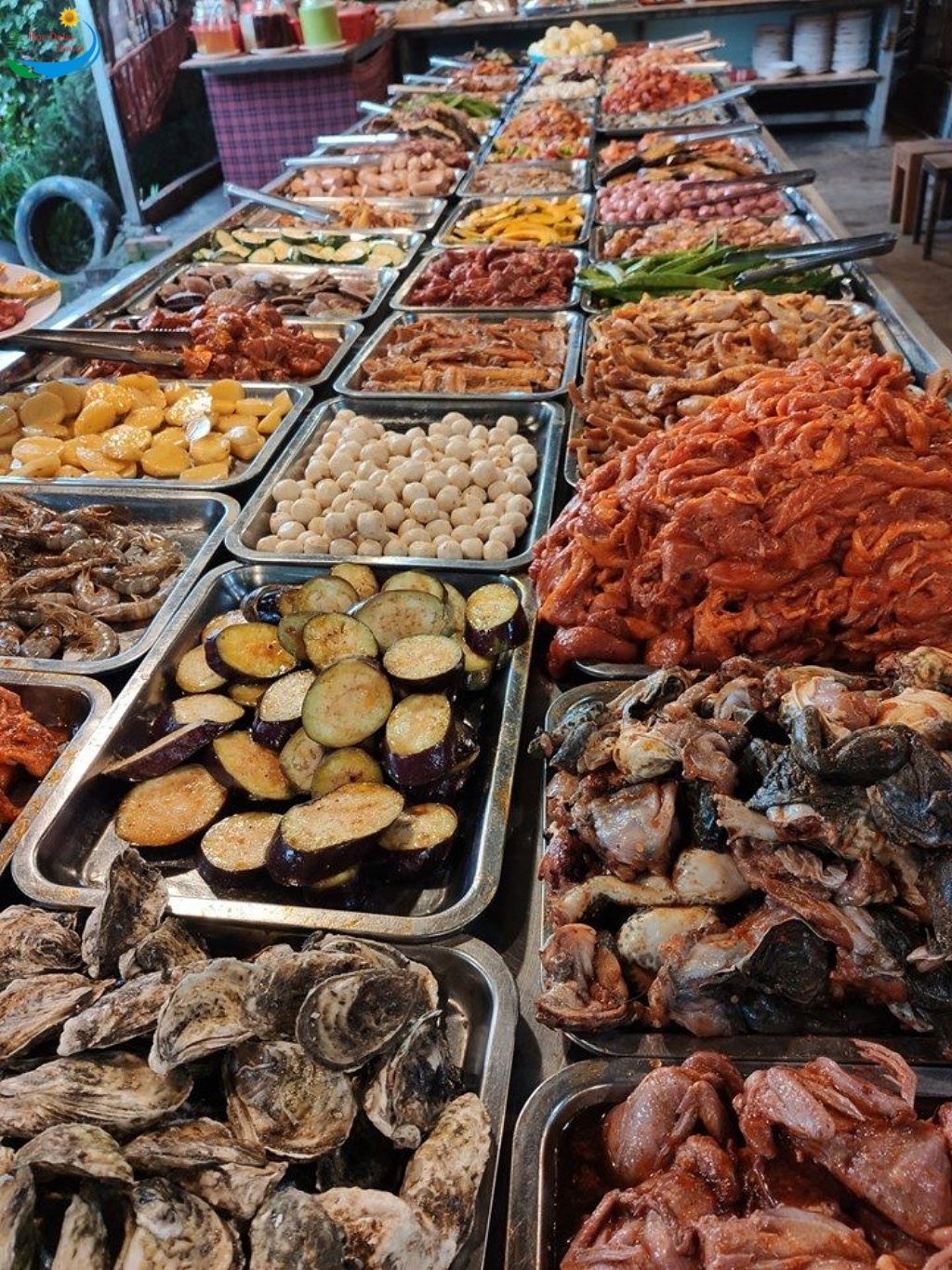 Buffet Tám Đà Lạt với các loại hải sản tươi ngon cho bạn lựa chọn